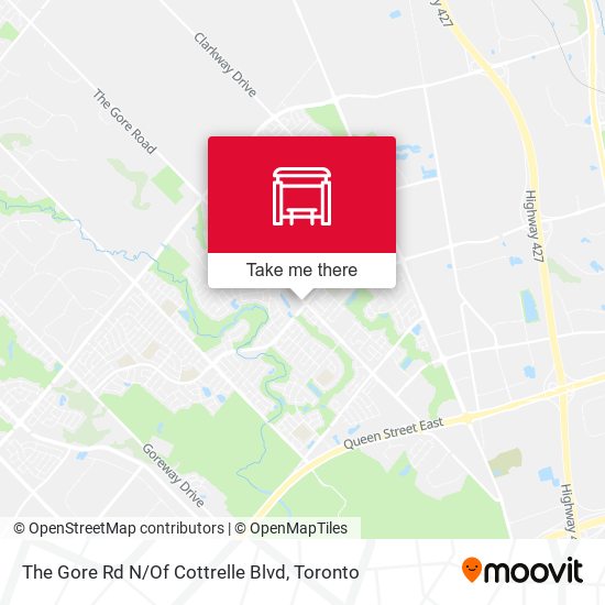The Gore Rd N / Of Cottrelle Blvd map