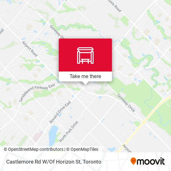 Castlemore Rd W/Of Horizon St map