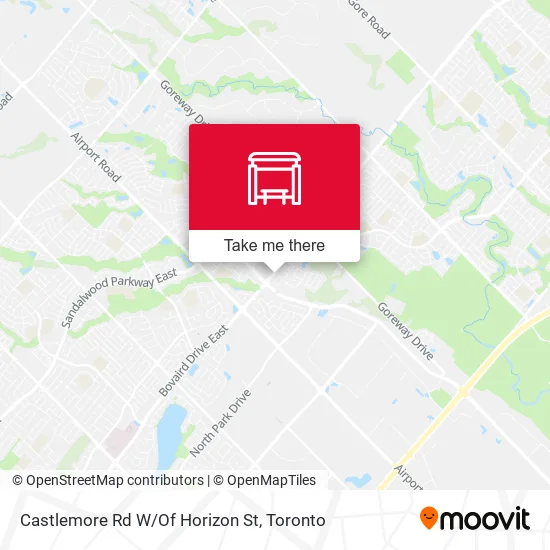 Castlemore Rd W/Of Horizon St map