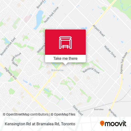 Kensington Rd at Bramalea Rd plan