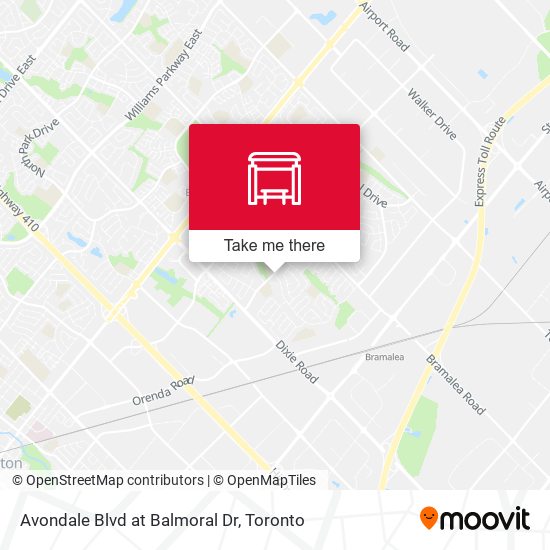 Avondale Blvd at Balmoral Dr map