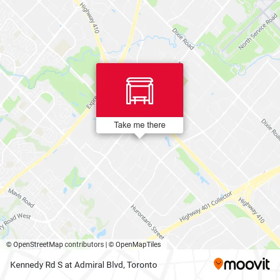 Kennedy Rd S at Admiral Blvd map