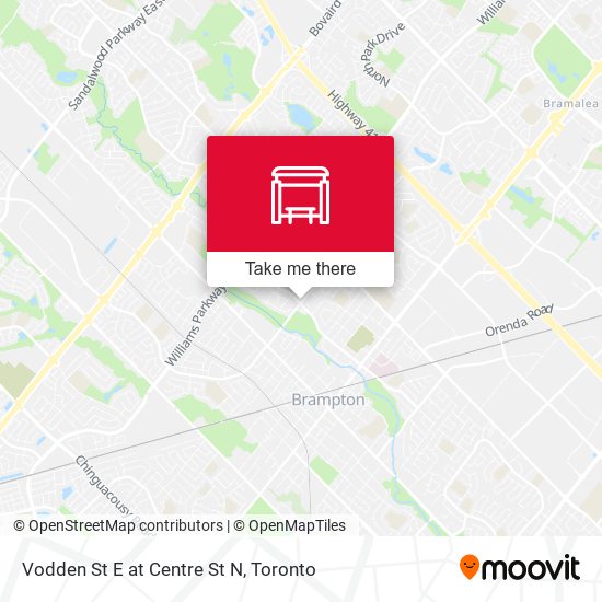 Vodden St E at Centre St N map