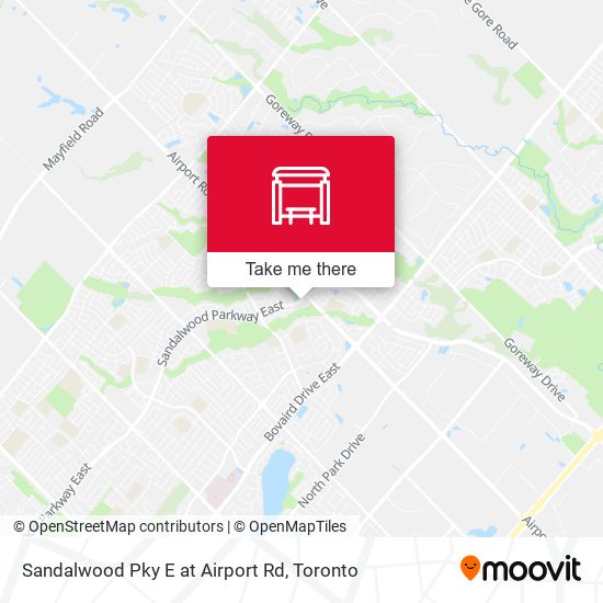 Sandalwood Pky E at Airport Rd map