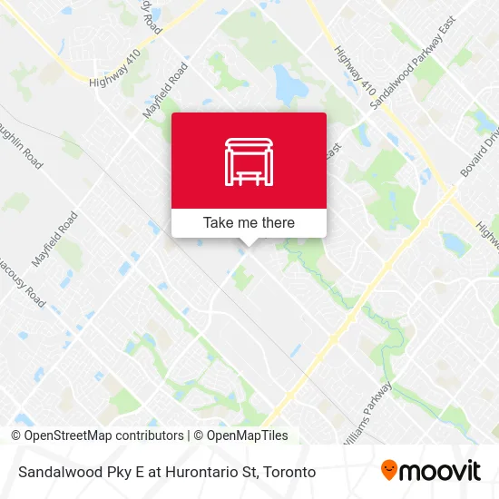 Sandalwood Pky E at Hurontario St map