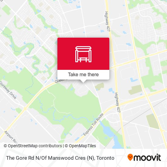 The Gore Rd N / Of Manswood Cres map