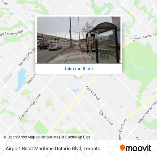Airport Rd at Maritime Ontario Blvd map