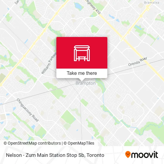 Nelson - Zum Main Station Stop Sb map