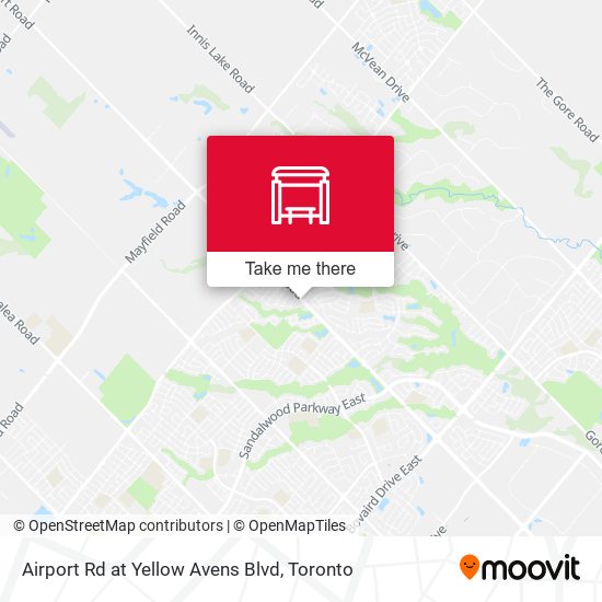 Airport Rd at Yellow Avens Blvd map