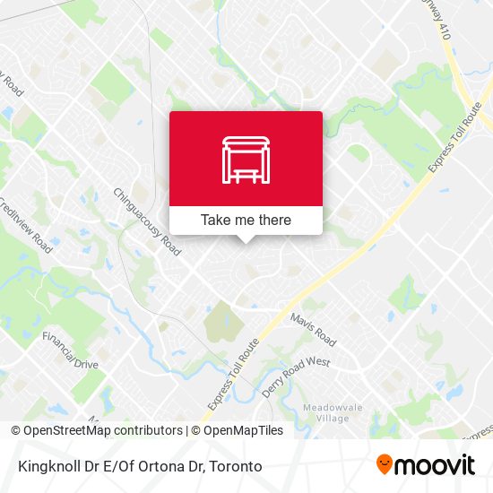 Kingknoll Dr E/Of Ortona Dr map