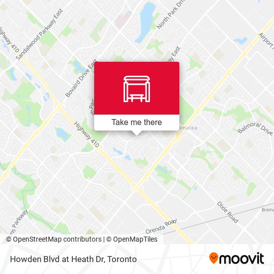 Howden Blvd at Heath Dr map