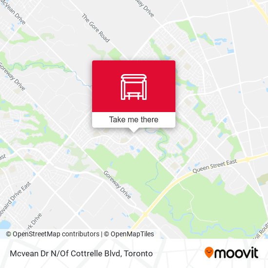 Mcvean Dr N/Of Cottrelle Blvd map