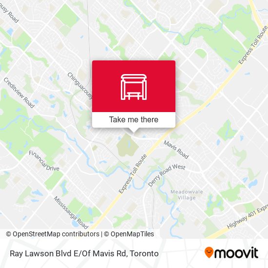 Ray Lawson Blvd E/Of Mavis Rd map