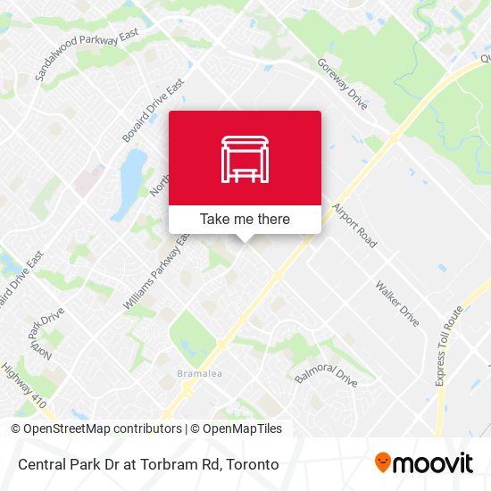 Central Park Dr at Torbram Rd map