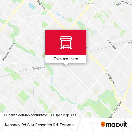 Kennedy Rd S at Research Rd map