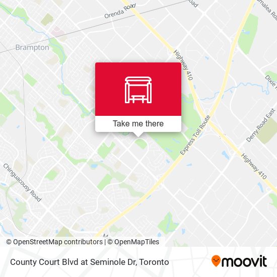 County Court Blvd at Seminole Dr map