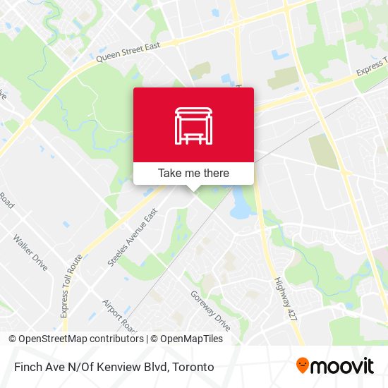 Finch Ave N/Of Kenview Blvd map