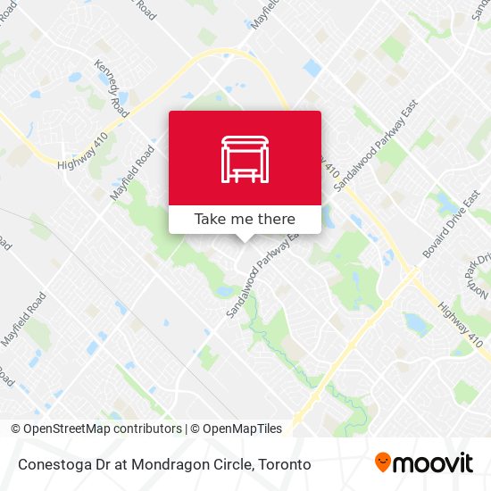 Conestoga Dr at Mondragon Circle map