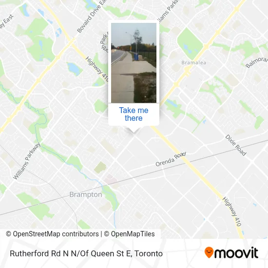 Rutherford Rd N N / Of Queen St E map