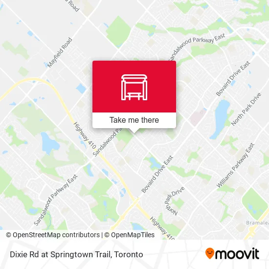 Dixie Rd at Springtown Trail map