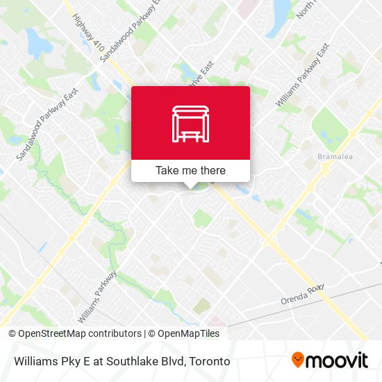 Williams Pky E at Southlake Blvd map