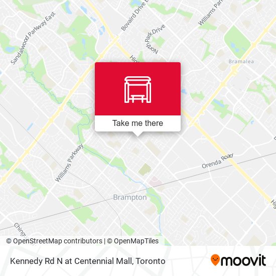 Kennedy Rd N at Centennial Mall plan