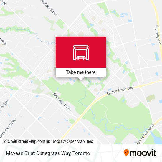 Mcvean Dr at Dunegrass Way map