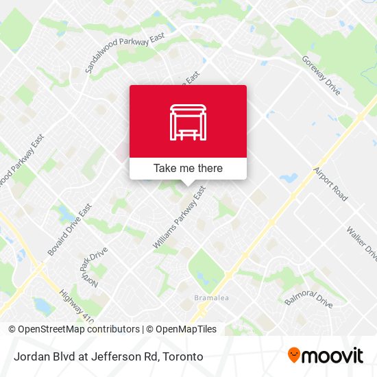 Jordan Blvd at Jefferson Rd map