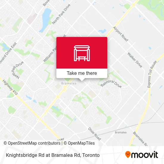 Knightsbridge Rd at Bramalea Rd map