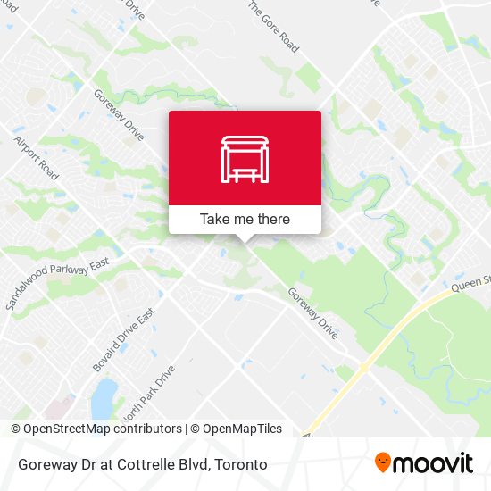 Goreway Dr at Cottrelle Blvd map