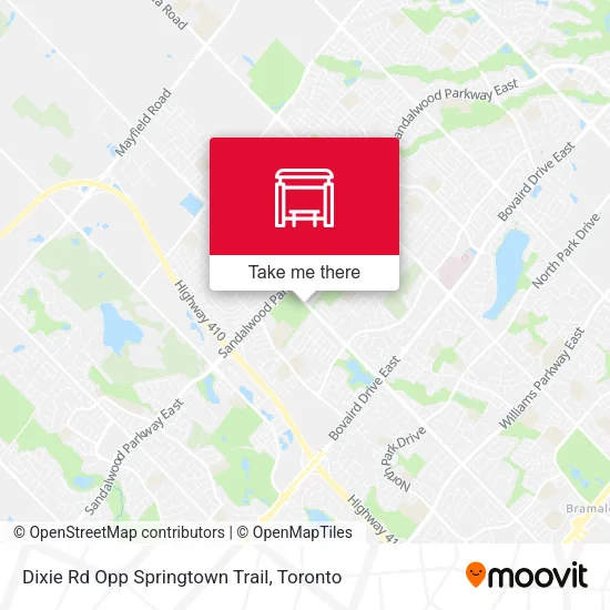 Dixie Rd Opp Springtown Trail map