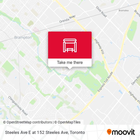 Steeles Ave E at 152 Steeles Ave map