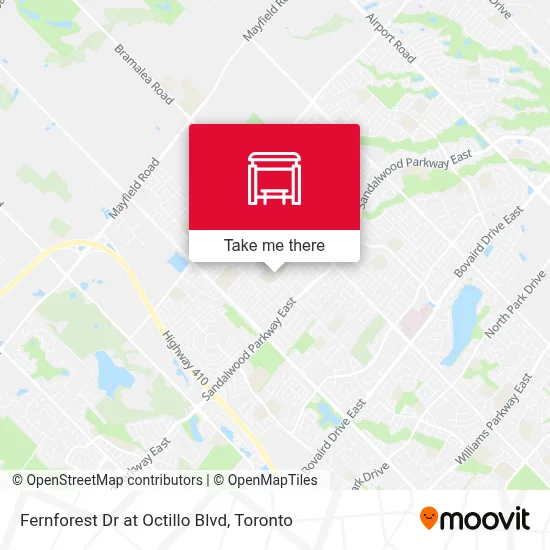 Fernforest Dr at Octillo Blvd map