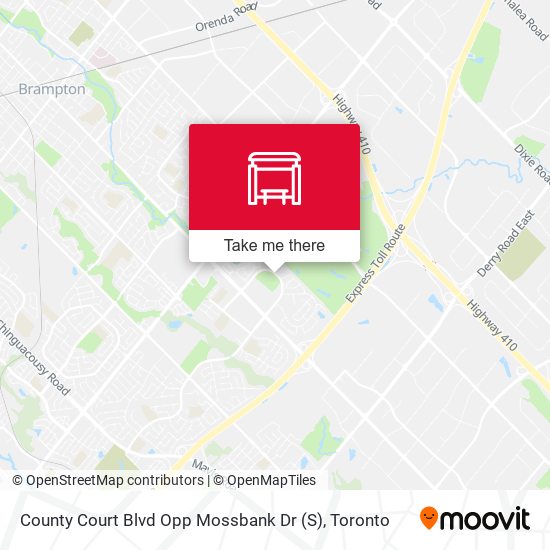 County Court Blvd Opp Mossbank Dr (S) map