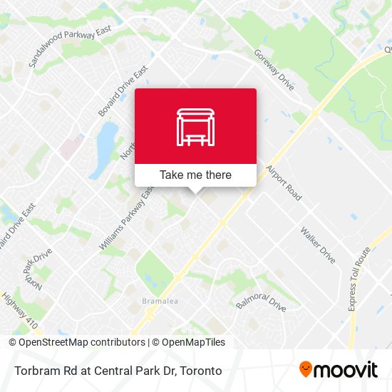 Torbram Rd at Central Park Dr map