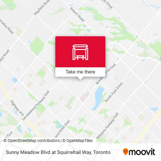 Sunny Meadow Blvd at Squirreltail Way map