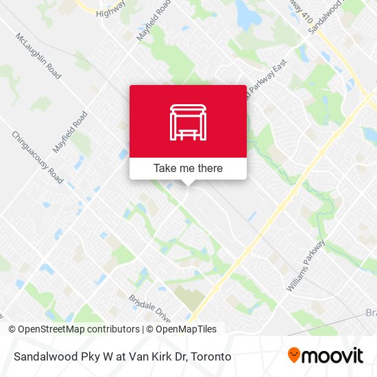 Sandalwood Pky W at Van Kirk Dr map