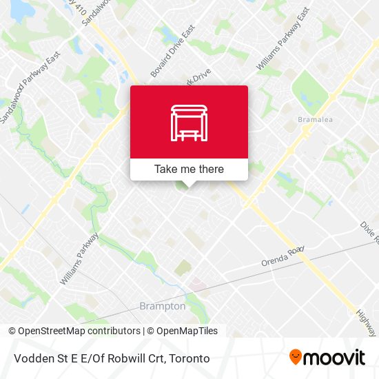 Vodden St E E/Of Robwill Crt map