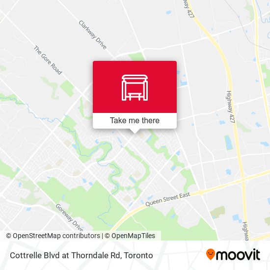 Cottrelle Blvd at Thorndale Rd map