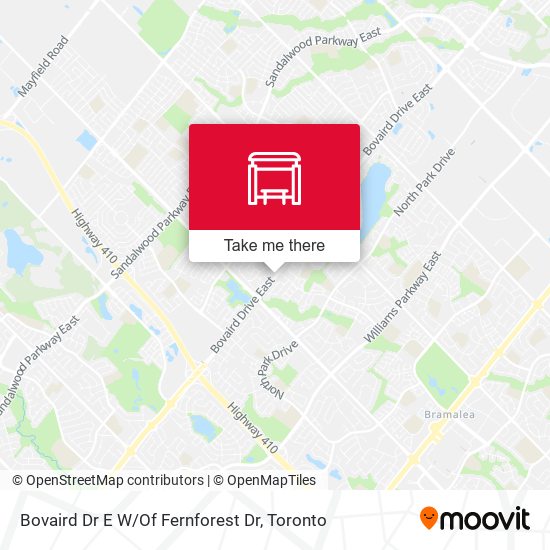 Bovaird Dr E W / Of Fernforest Dr map