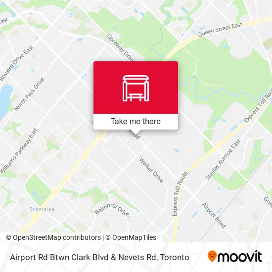 Airport Rd Btwn Clark Blvd & Nevets Rd map