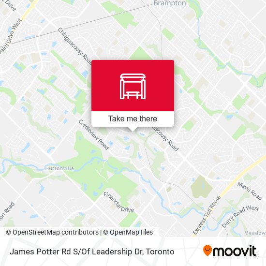 James Potter Rd S / Of Leadership Dr map