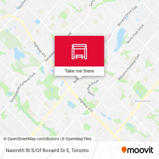 Nasmith St S/Of Bovaird Dr E map