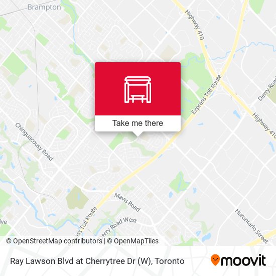 Ray Lawson Blvd at Cherrytree Dr (W) map