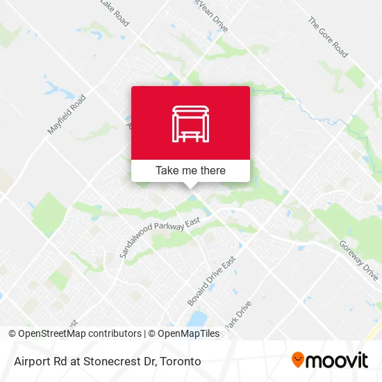 Airport Rd at Stonecrest Dr map