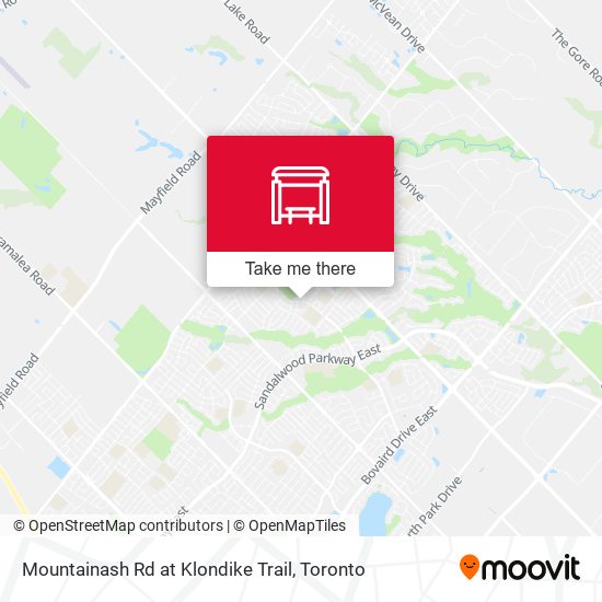 Mountainash Rd at Klondike Trail plan