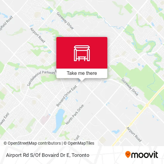 Airport Rd S/Of Bovaird Dr E map