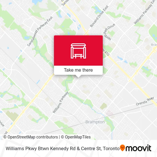 Williams Pkwy Btwn Kennedy Rd & Centre St map