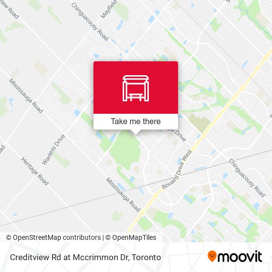 Creditview Rd at Mccrimmon Dr map