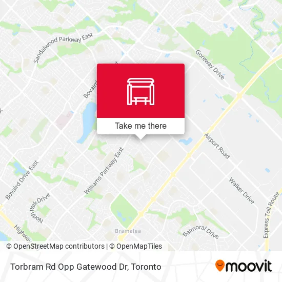 Torbram Rd Opp Gatewood Dr map